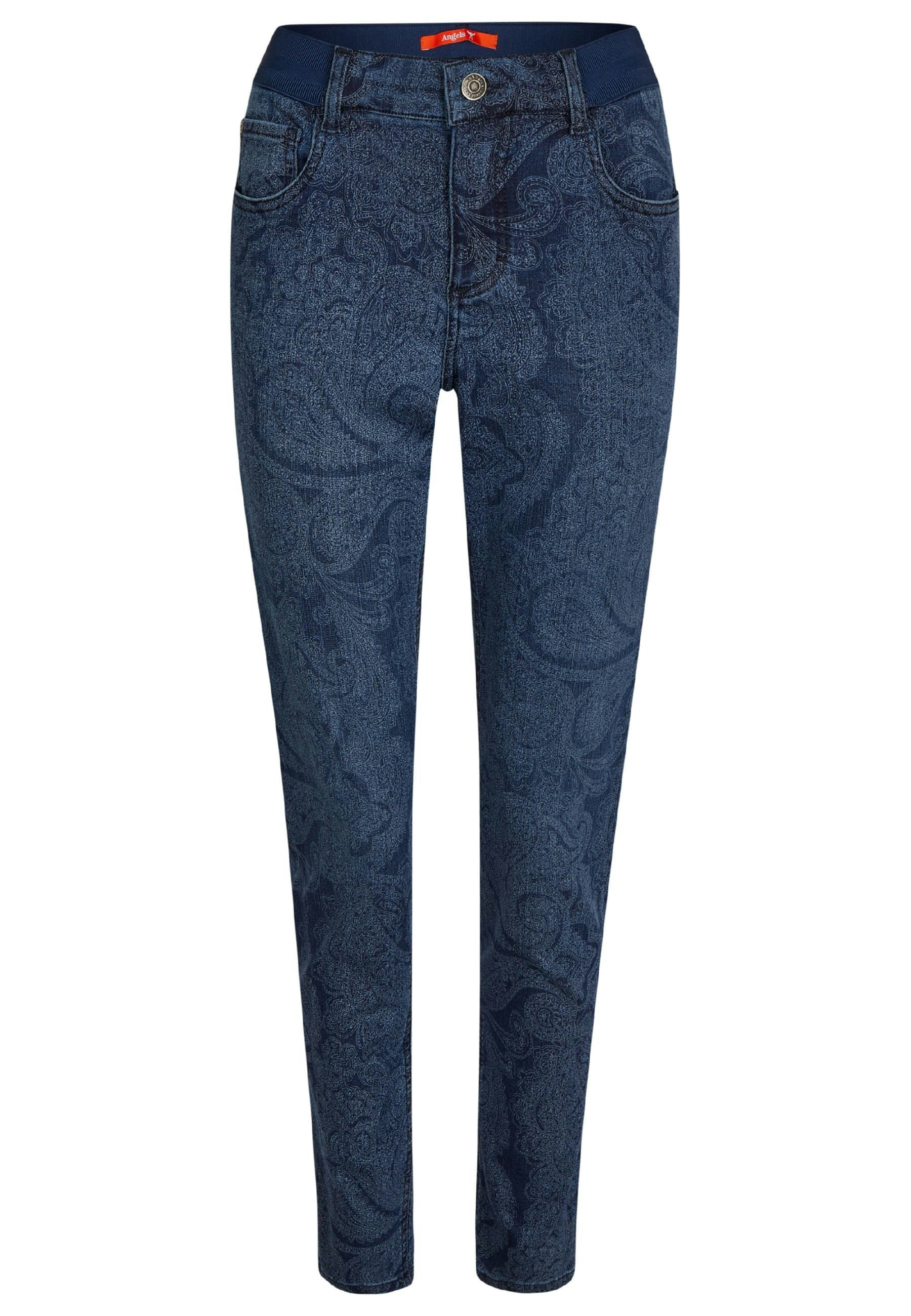 Jeans One Size with paisley pattern
