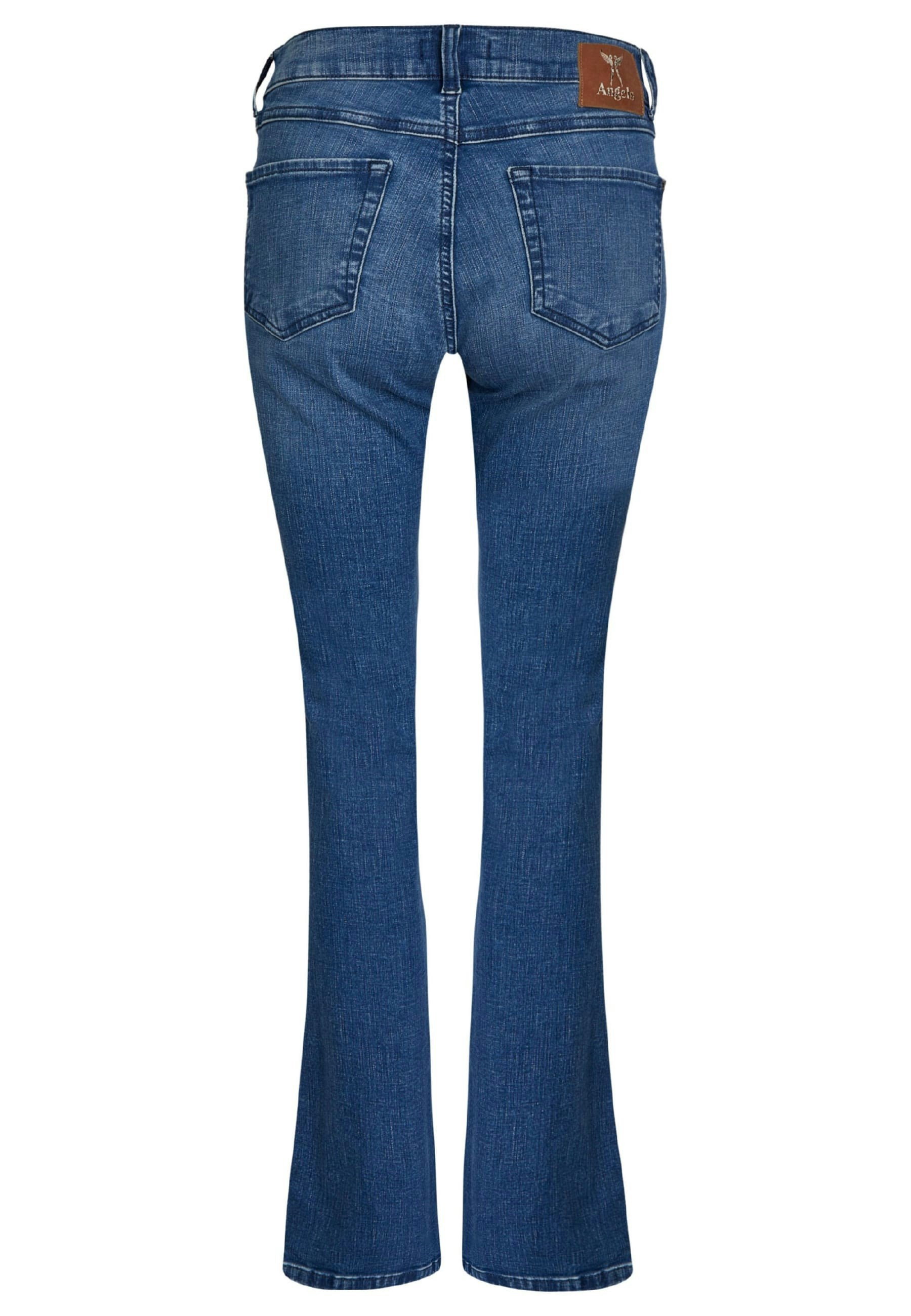 Schlagjeans Leni mit Logo-Applikation