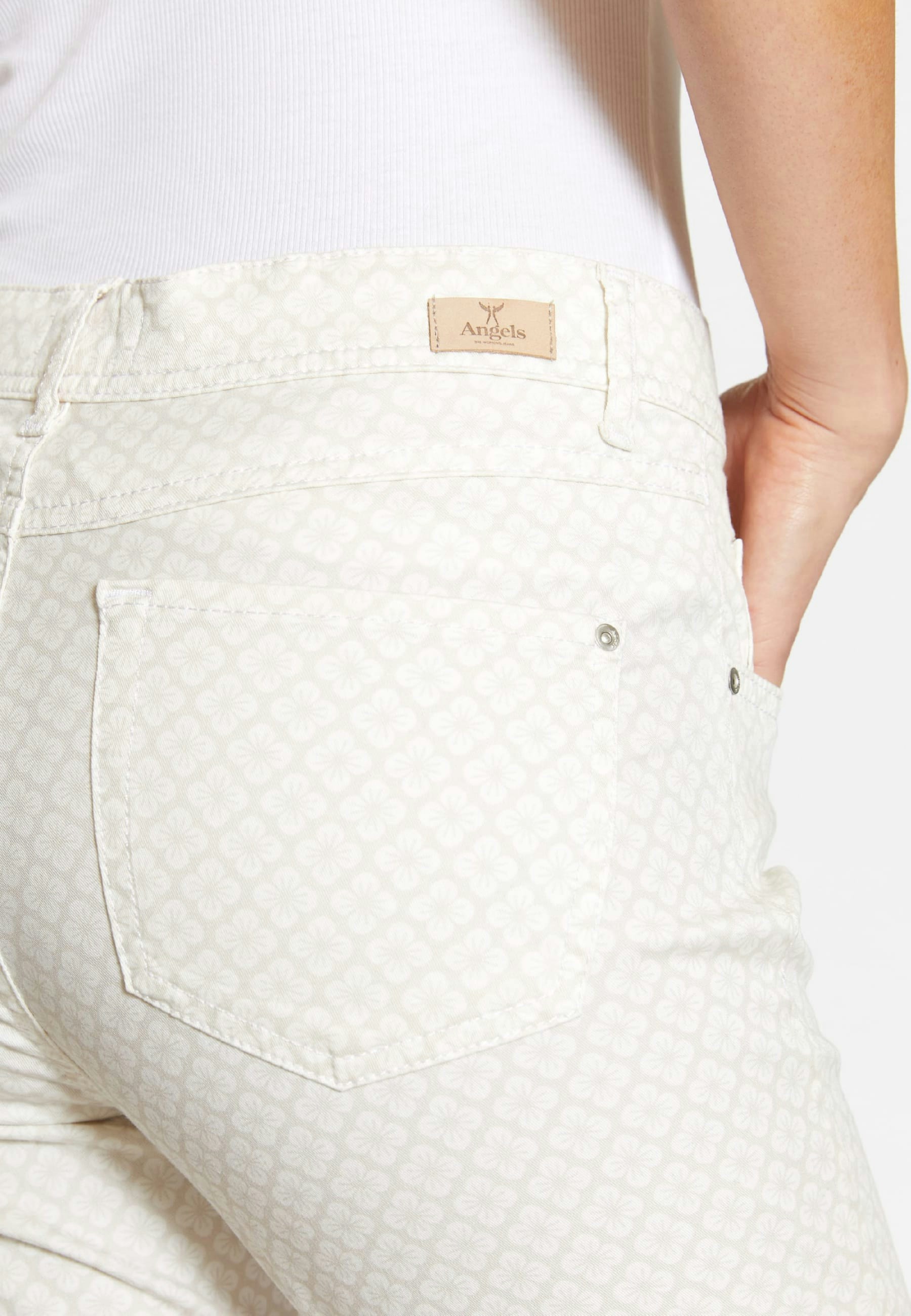 Hose Ornella mit Blumen-Muster