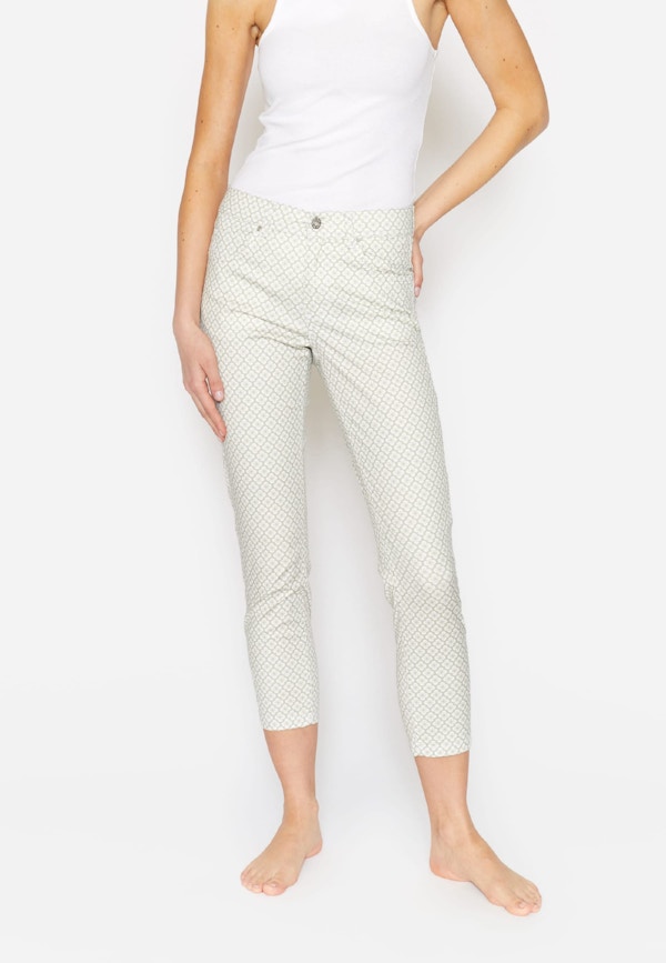 Hose Ornella mit Blumen-Muster