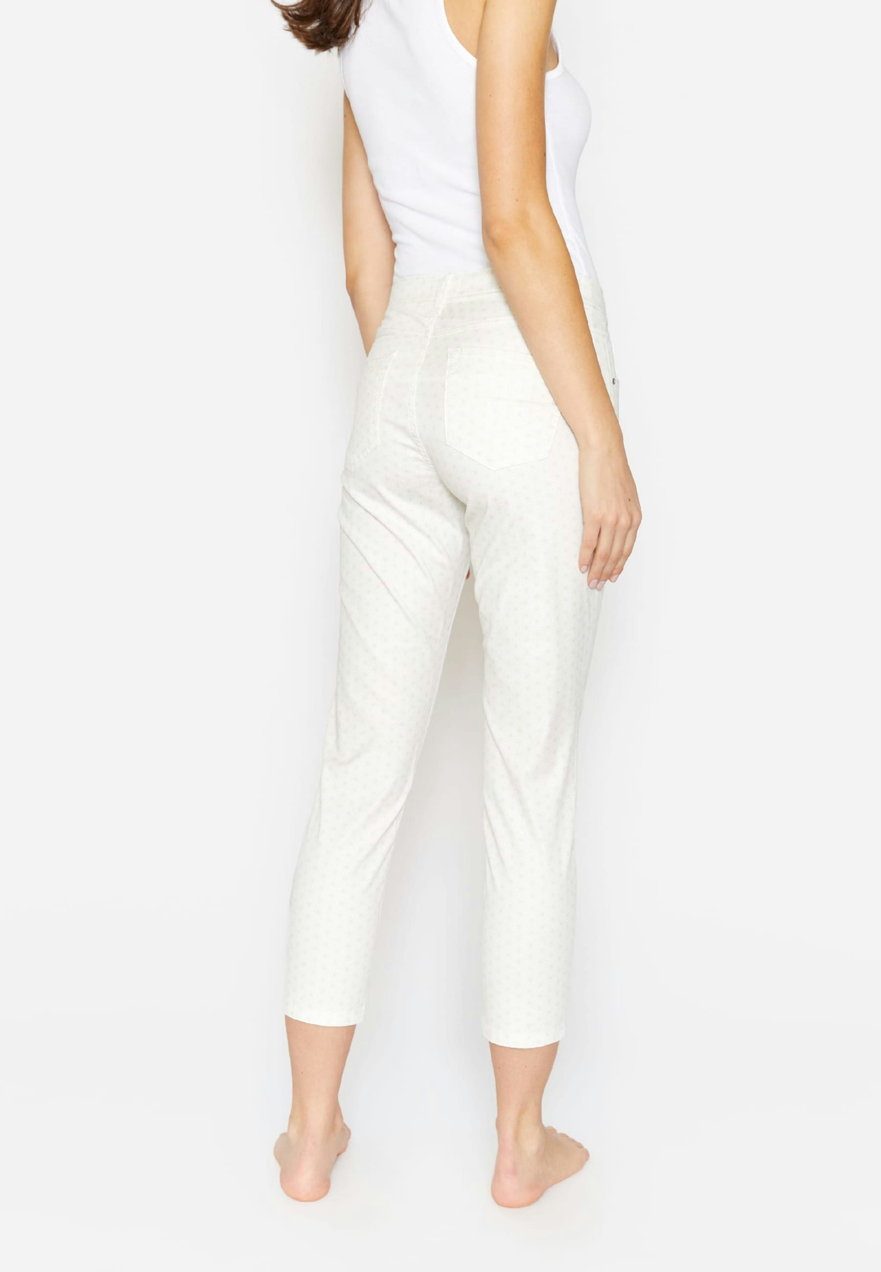 Hose Ornella mit grafischem Print