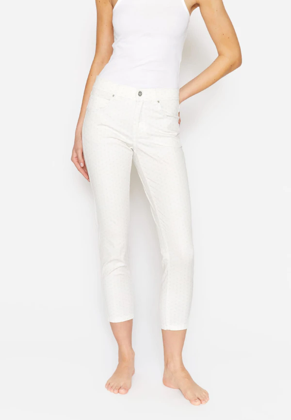Hose Ornella mit grafischem Print