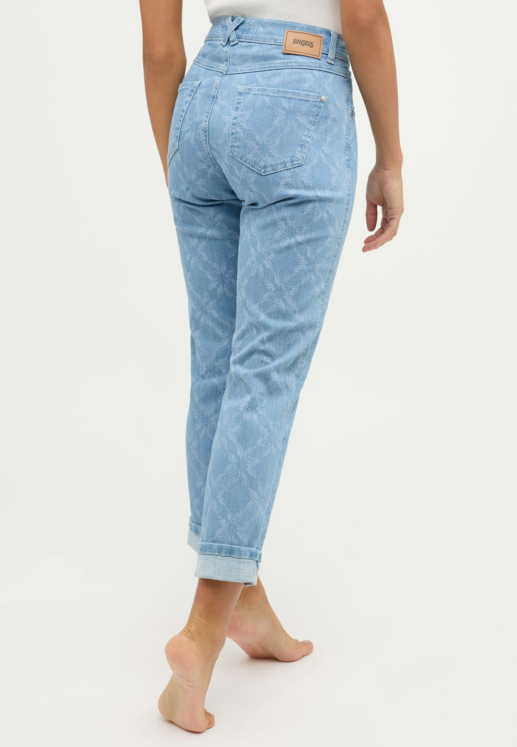 Jeans Darleen Crop TU mit Laser Print