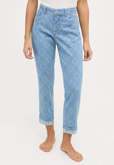 Jeans Darleen Crop TU mit Laser Print
