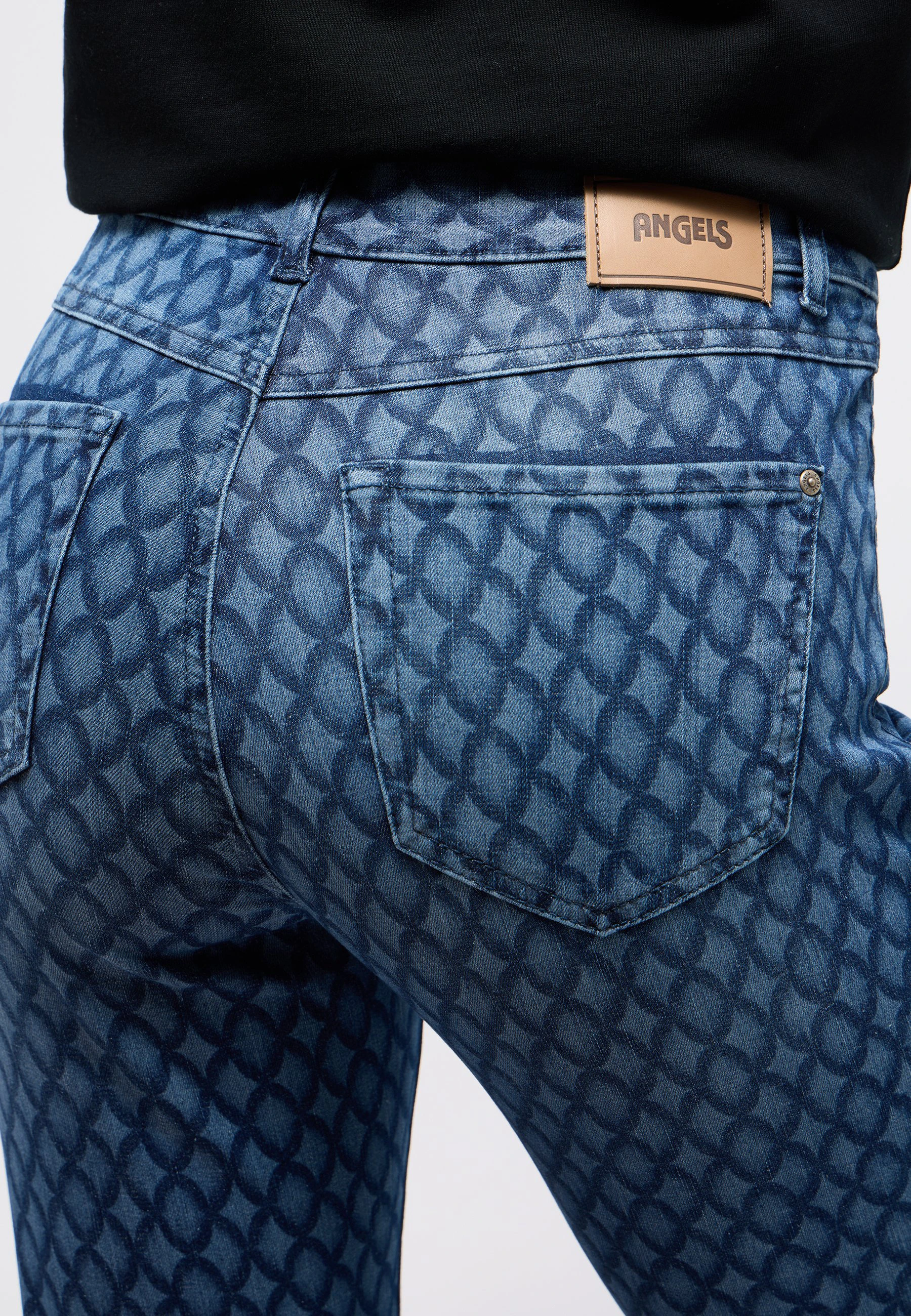 Jeans Cici mit Laser Print