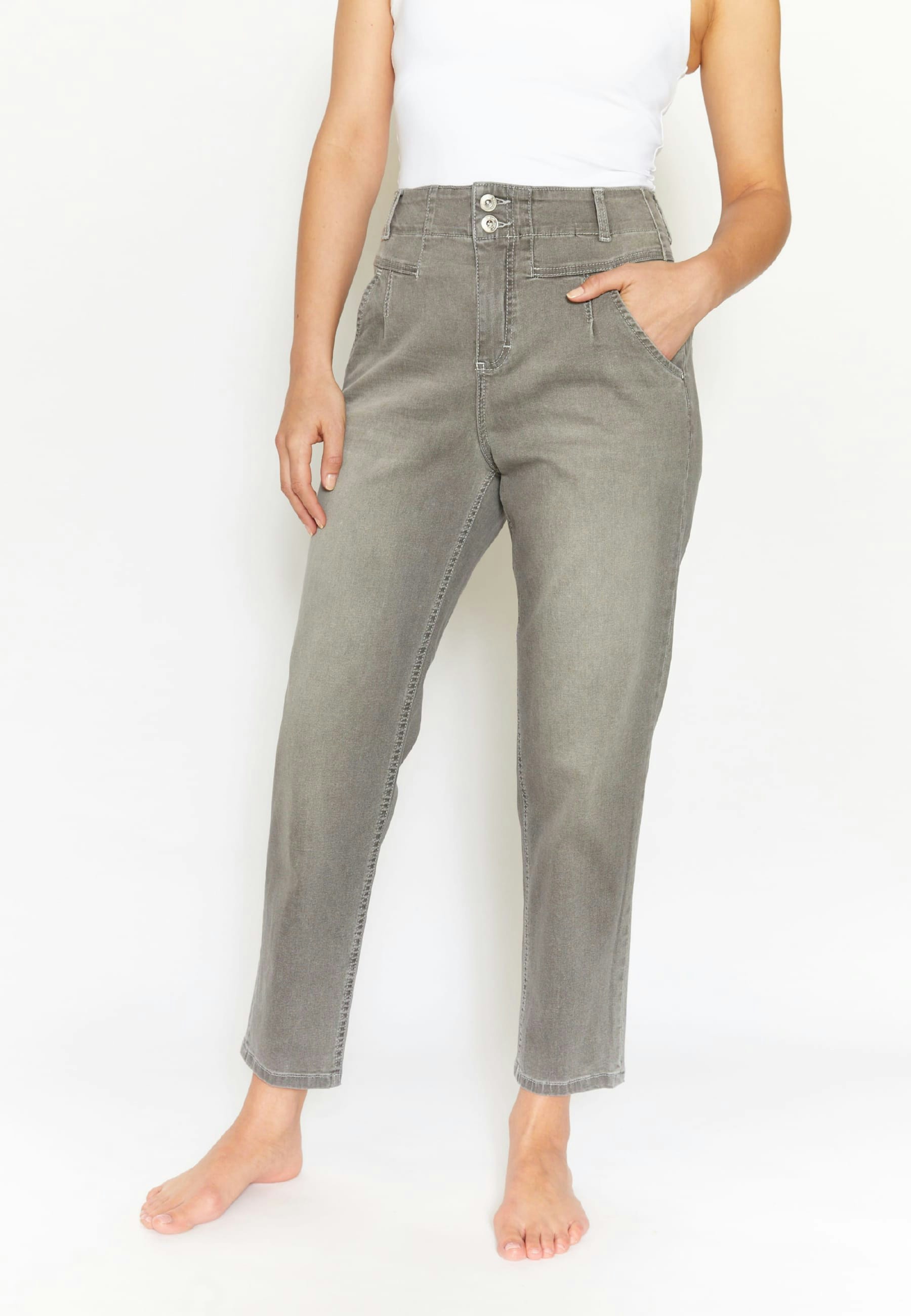 Mom-Jeans Holly mit Light Denim