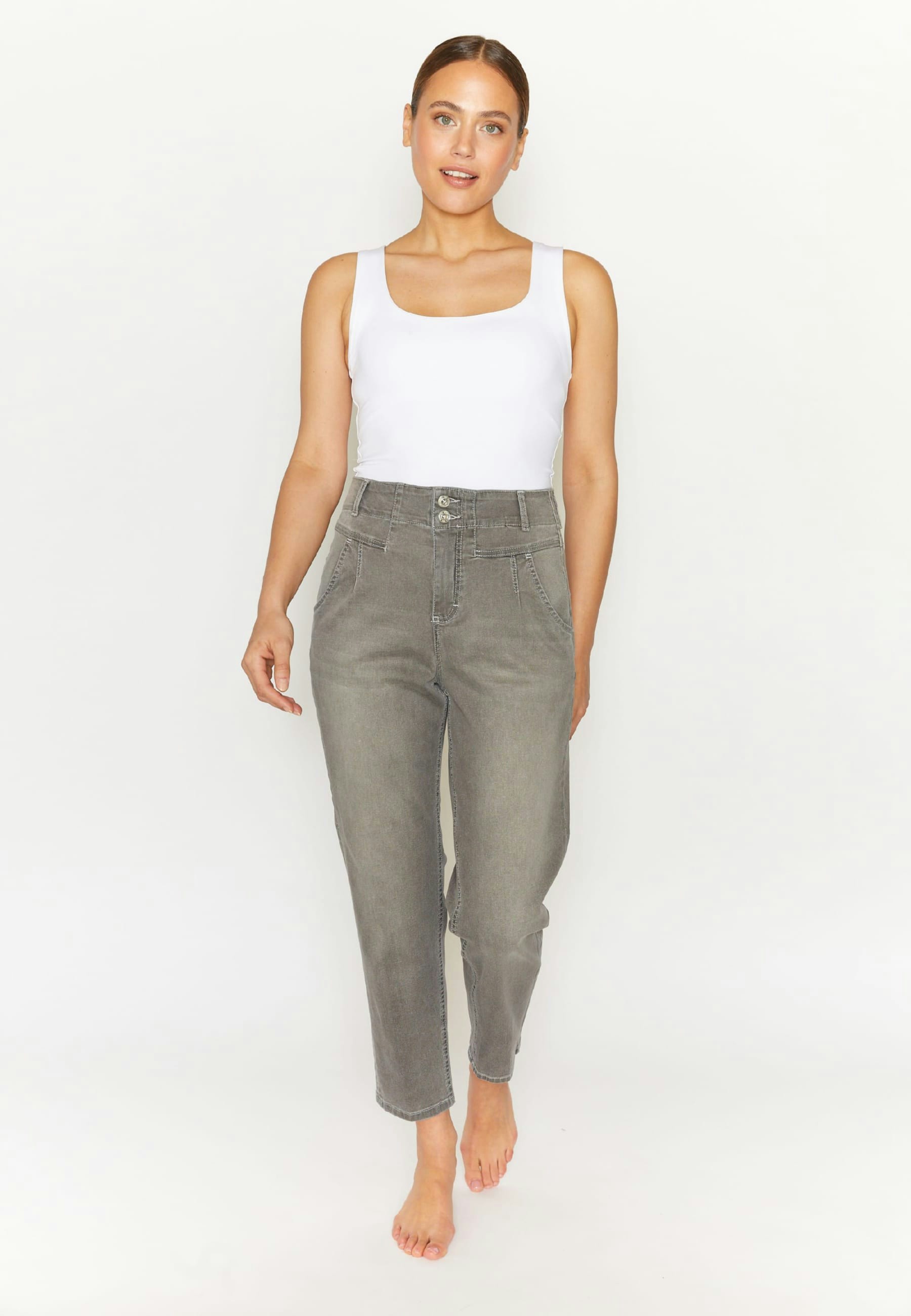 Mom-Jeans Holly mit Light Denim
