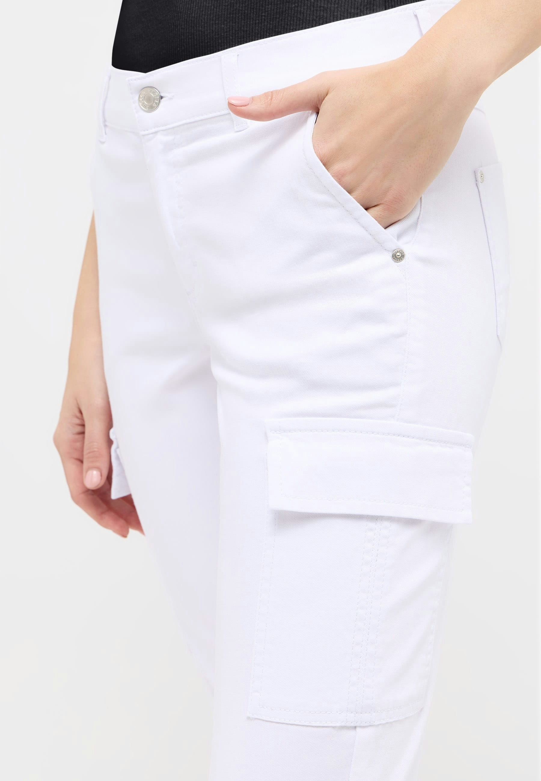 Jeans Cici Crop Slit Cargo