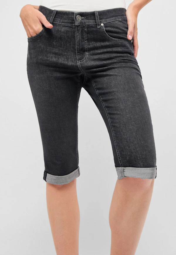 Jeans Capri TU mit Used-Look