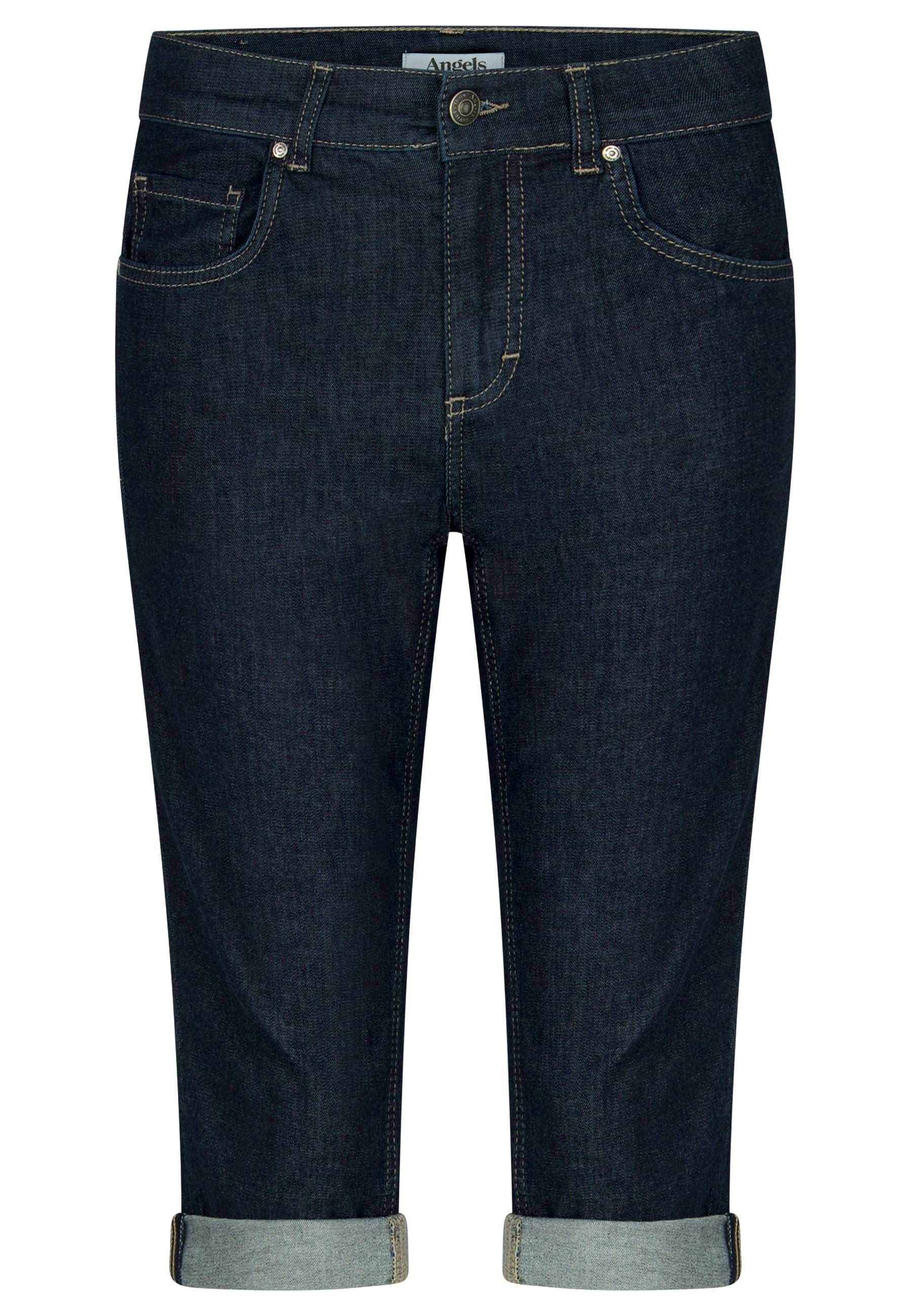 Jeans Capri TU with distressed look