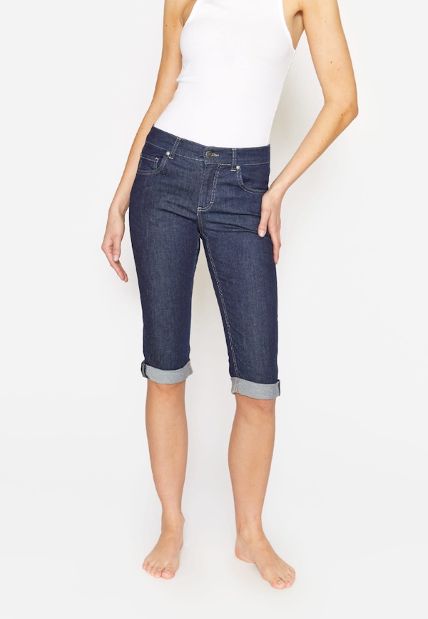 Jeans Capri TU mit Used-Look