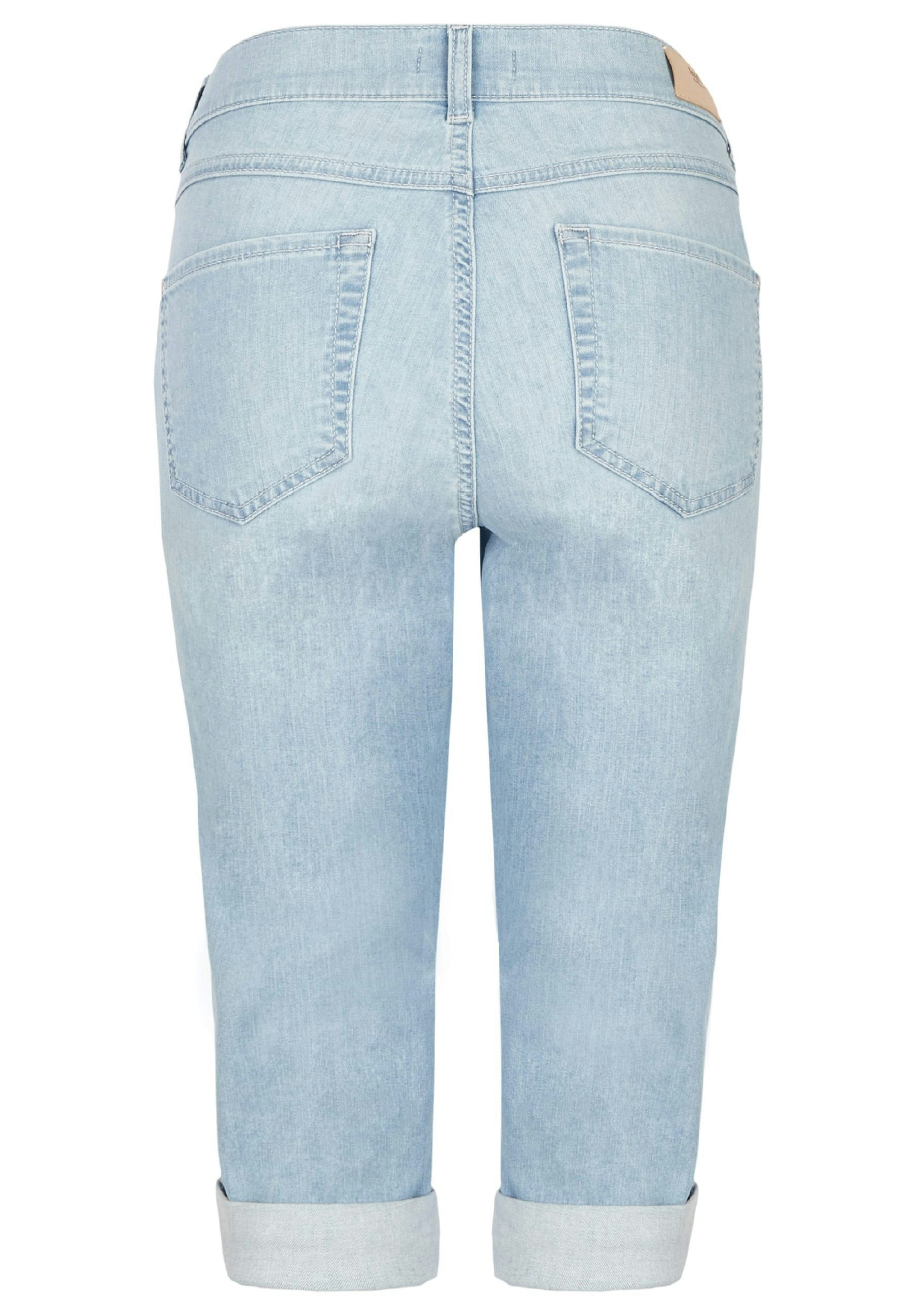 Jeans Capri TU with distressed look