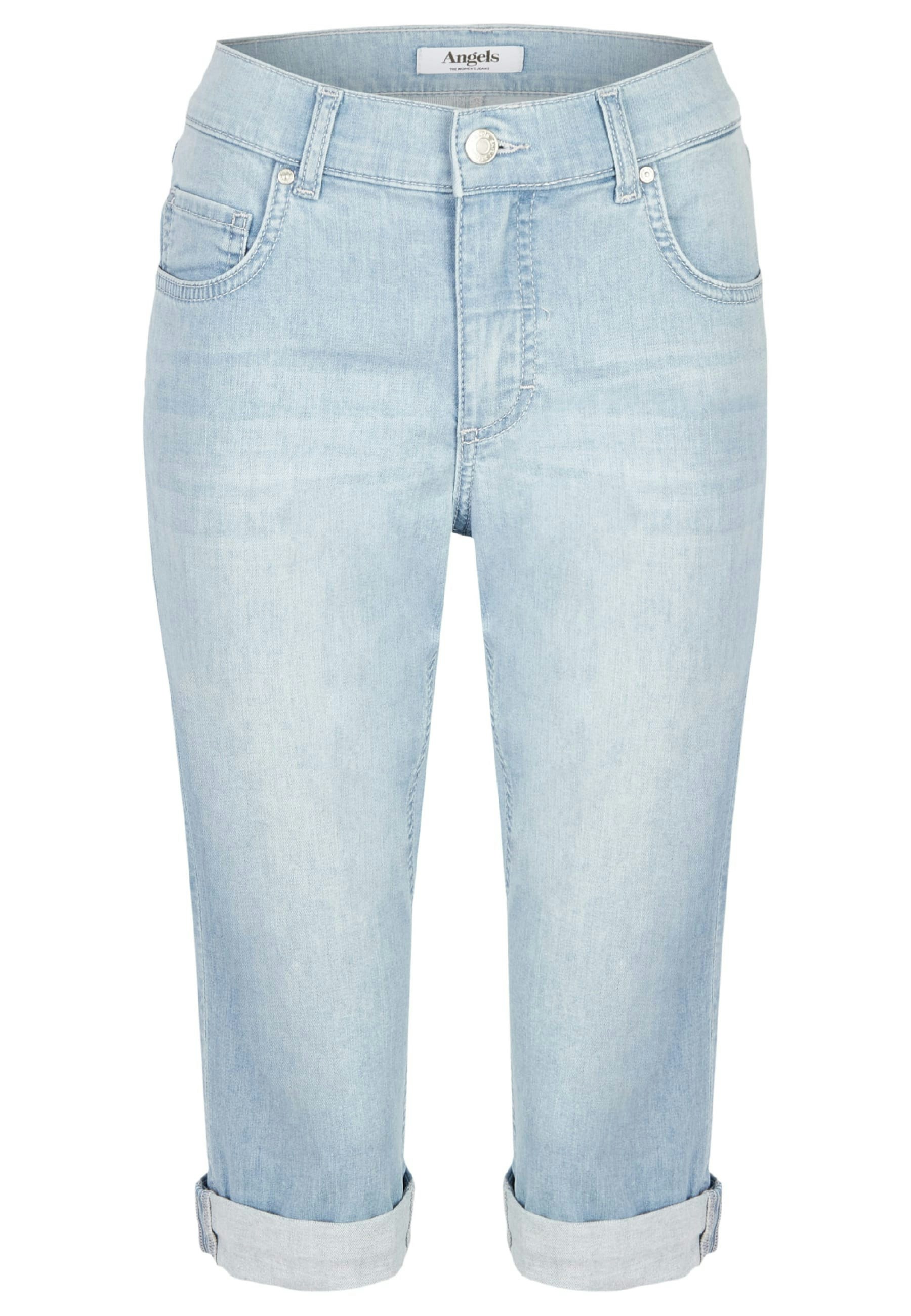 Jeans Capri TU with distressed look