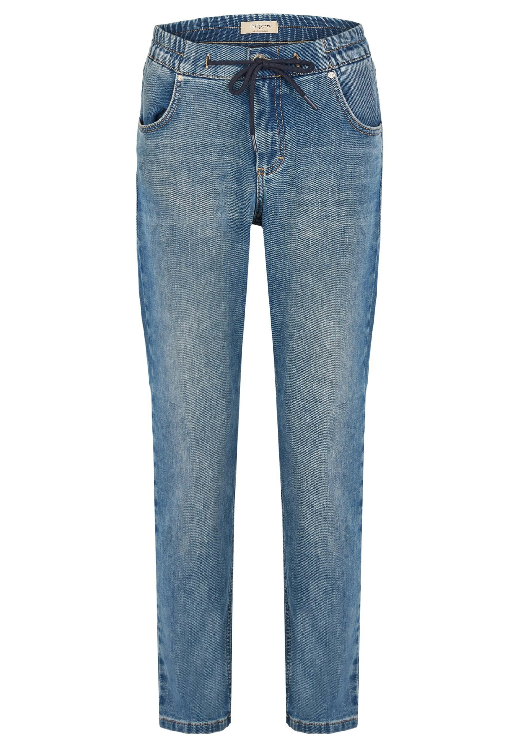 Elastic waistband jeans Louisa Active with drawstring