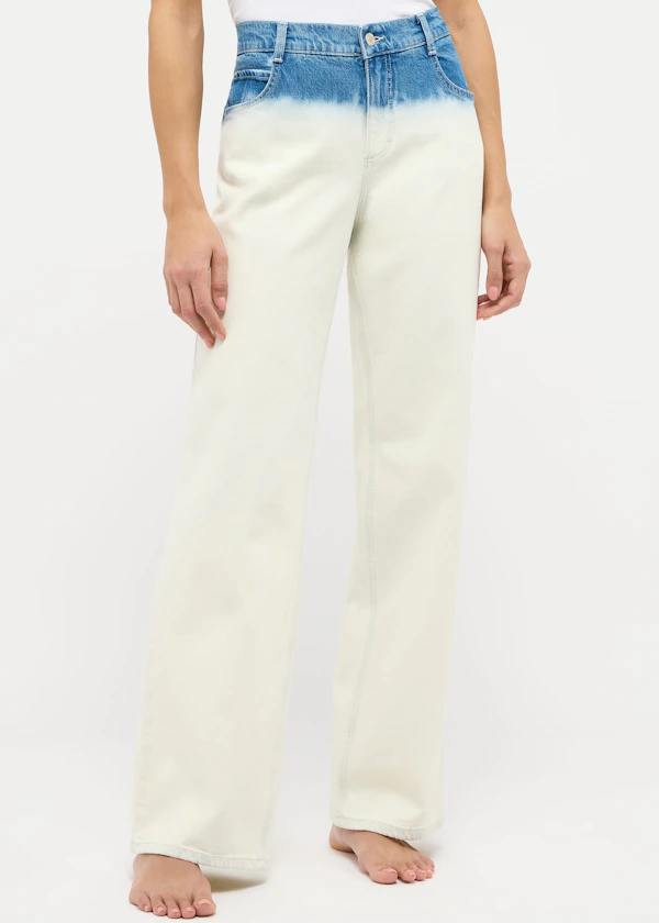 Jeans Liz Fancy mit Batik-Print