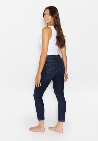 5-Pocket-Jeans Ornella mit Logo-Applikation