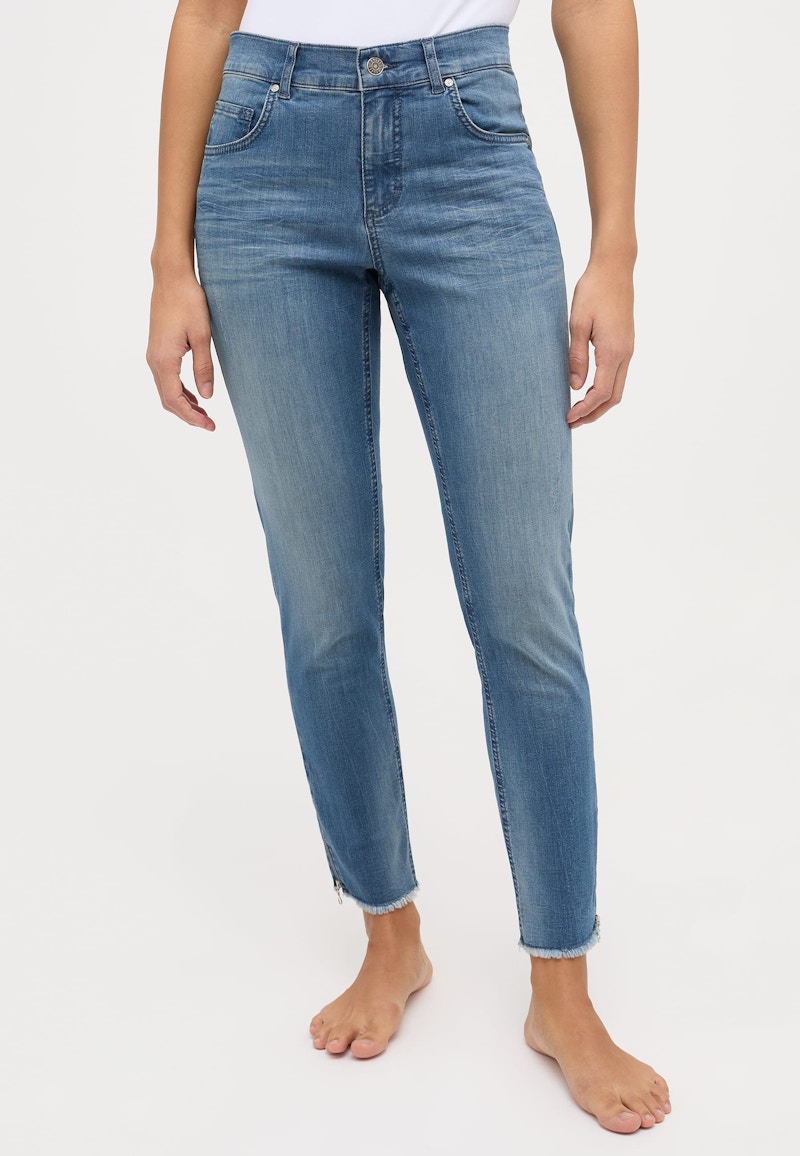 Skinny ankle jeans Zip Fringe