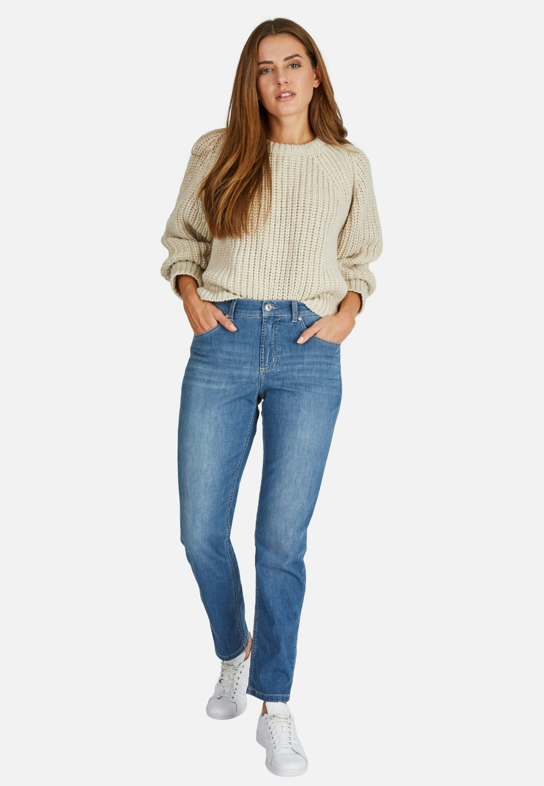 Jeans Tama mit teilelastischem Bund