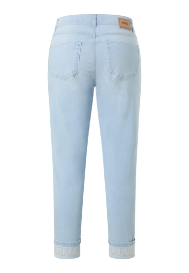 Jeans Cici Crop Word mit Strasssteinen