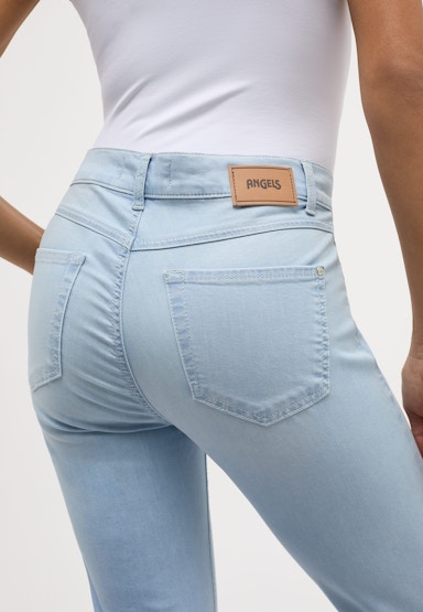 Jeans Cici Crop Word mit Strasssteinen