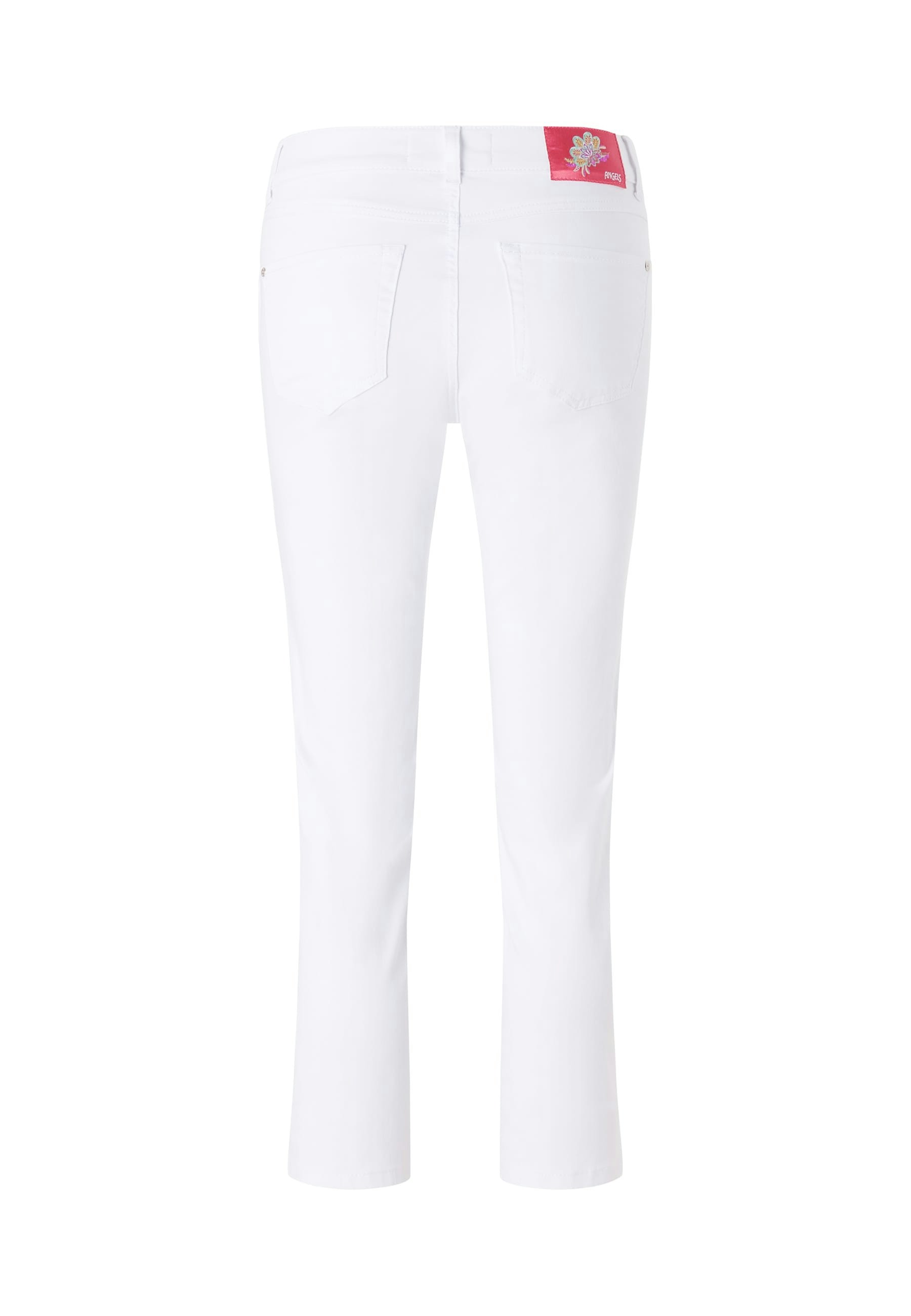 Jeans Cici Crop Slit Sparkle mit Strass