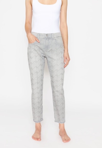 Jeans Boyfriend mit Glitzersteinen