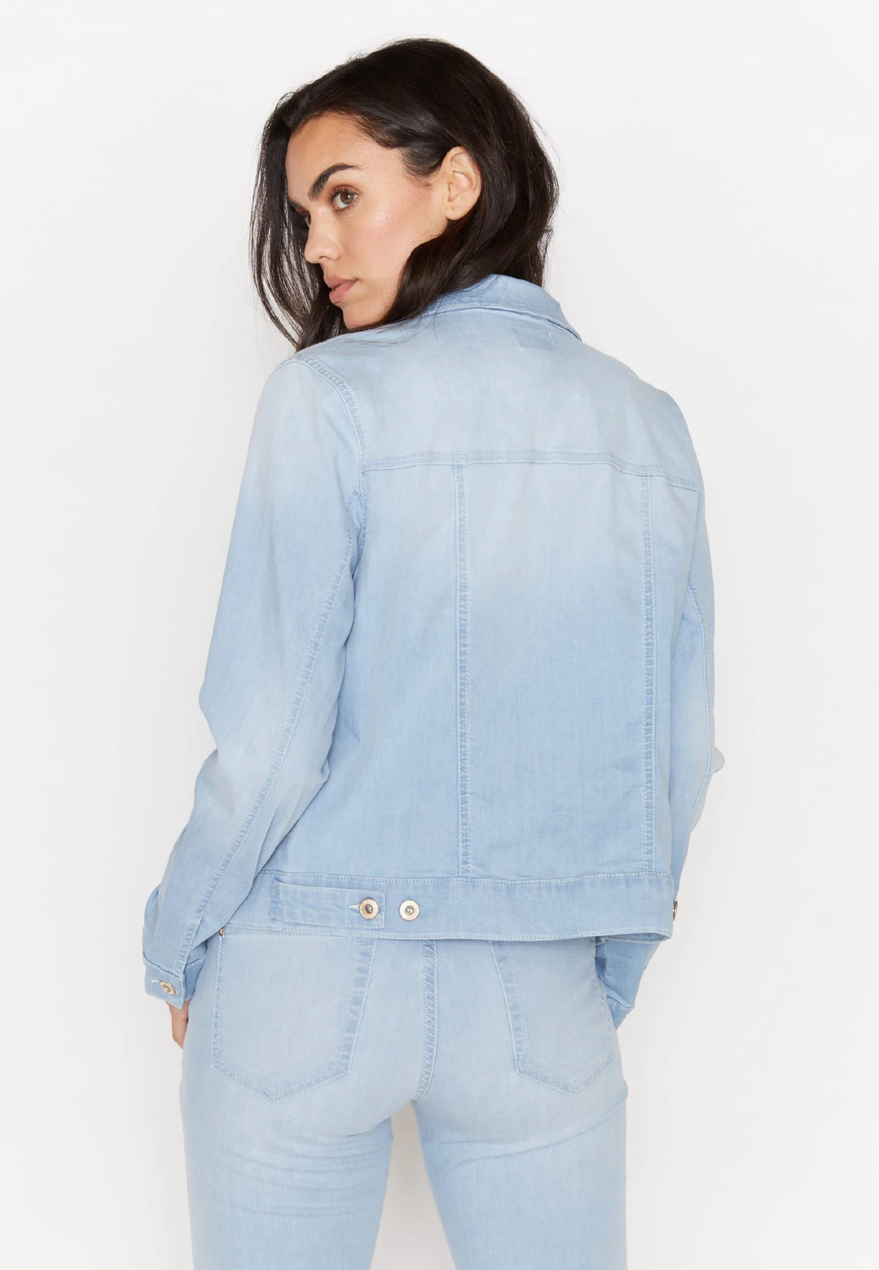 Jeansjacke im Used-Look