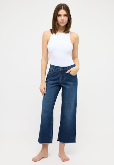 Jeans Culotte Linn Fringe