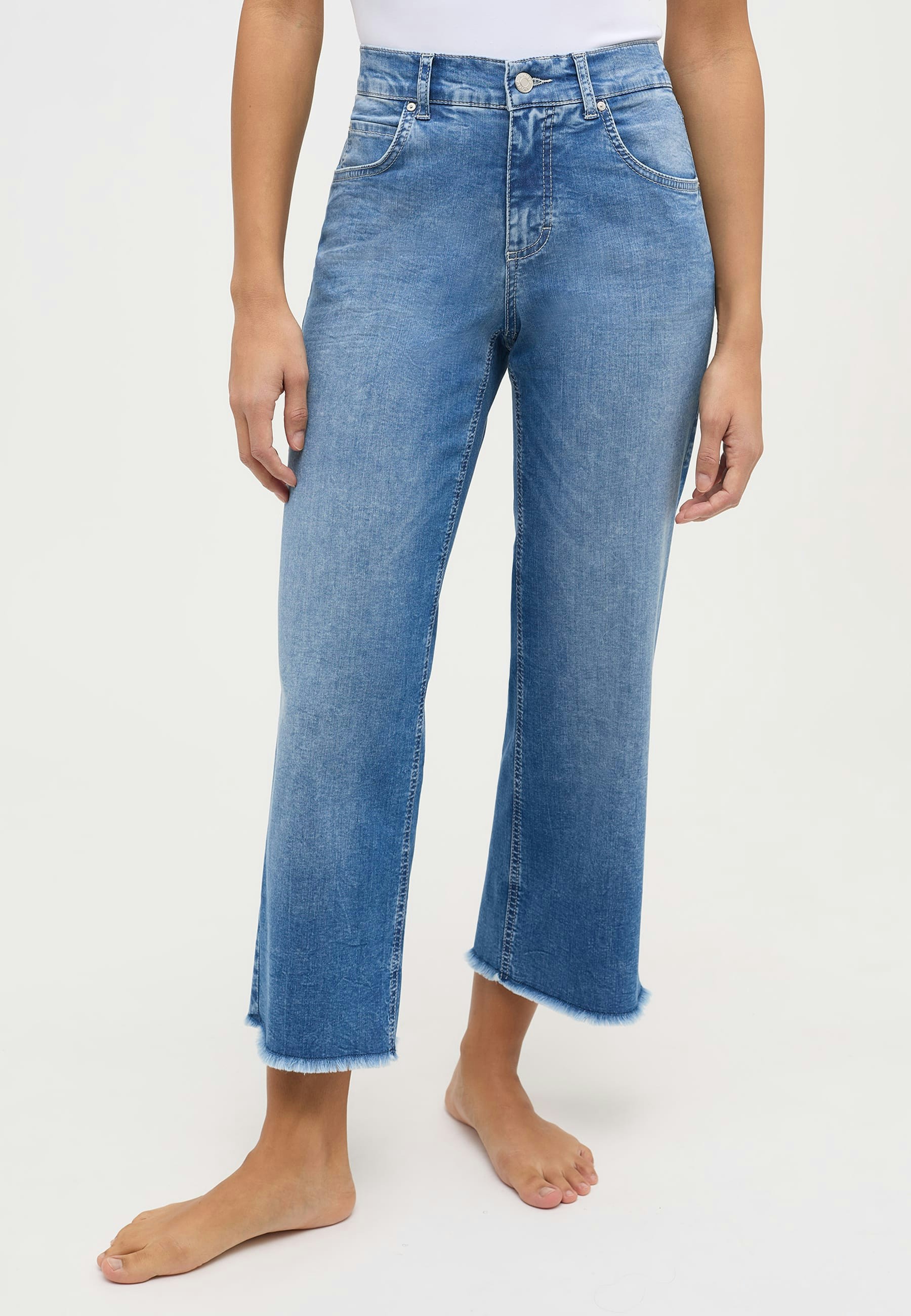 Jeans-Culotte Linn Fringe