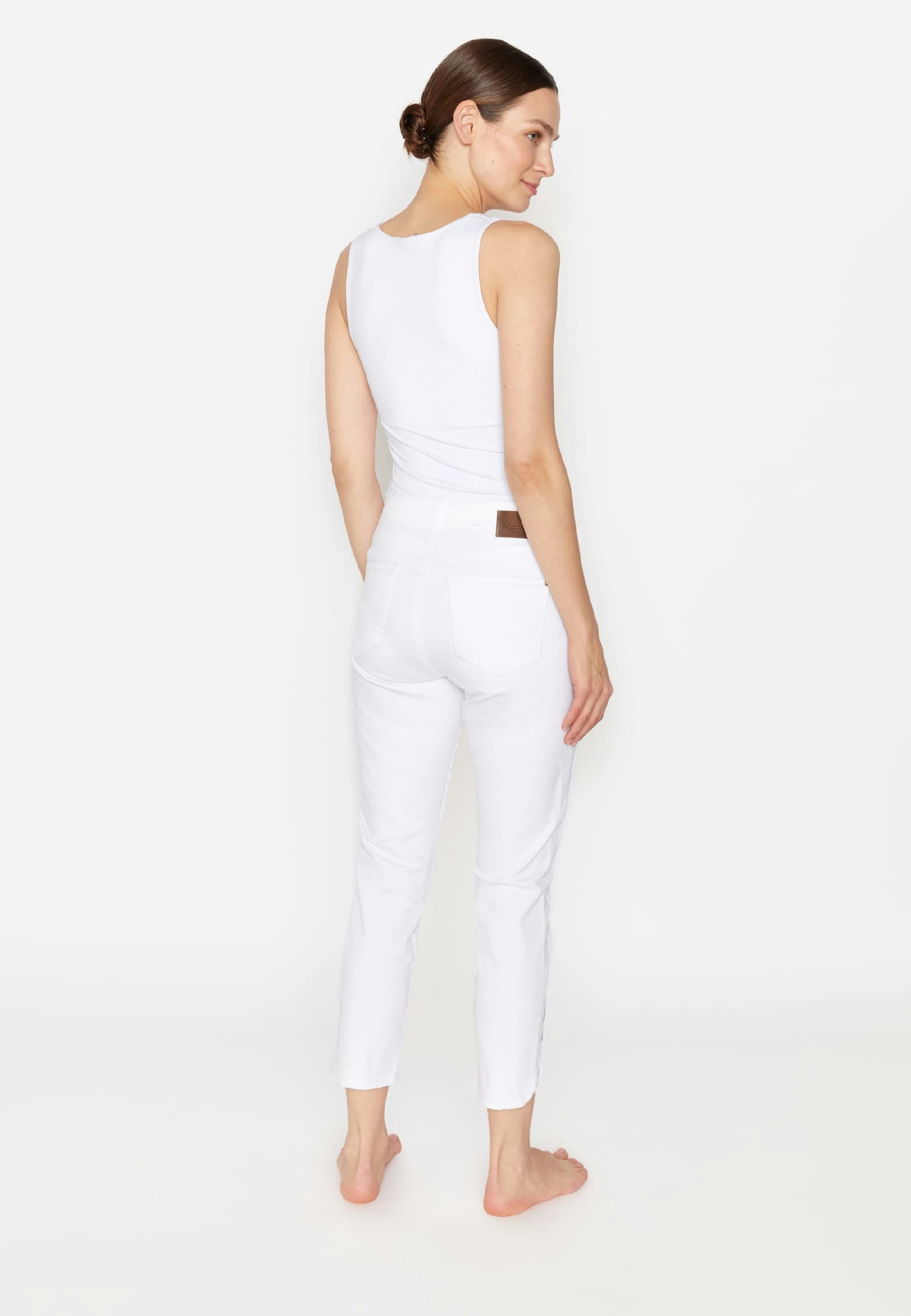 Jeans Ornella Plate mit Beinsaum-Detail