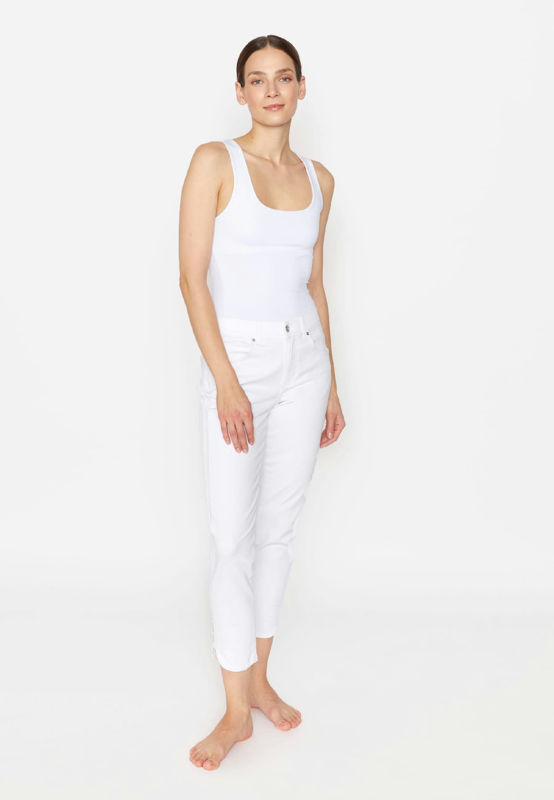 Jeans Ornella Plate mit Beinsaum-Detail