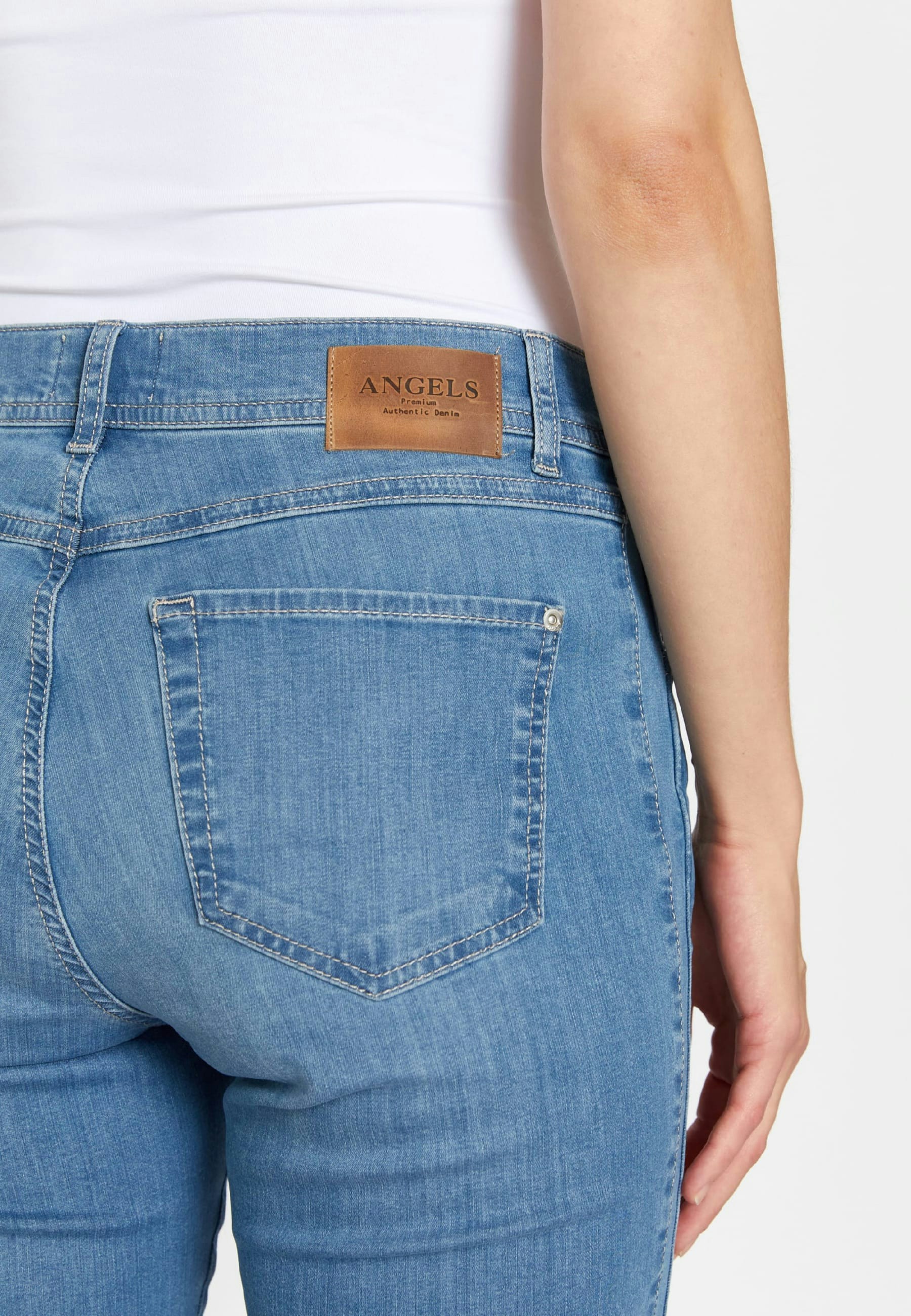 Jeans Ornella Plate mit Beinsaum-Detail