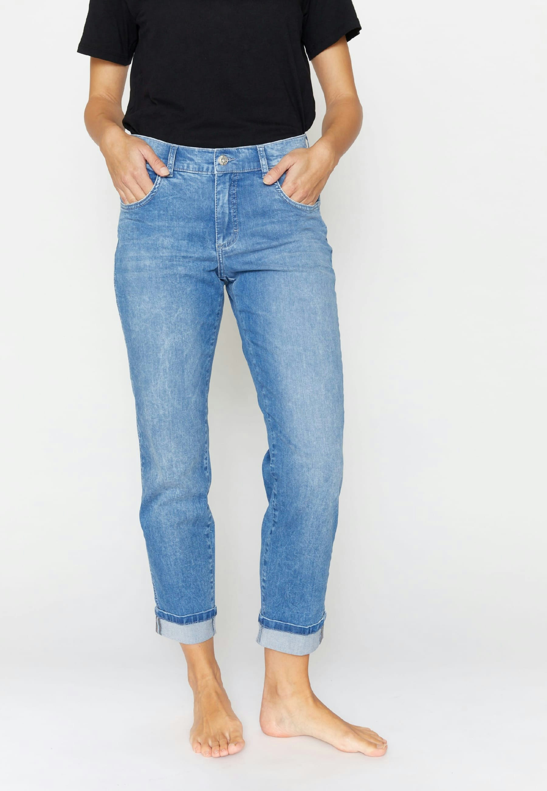 Jeans Darleen Crop TU Ribbon mit Organic Cotton