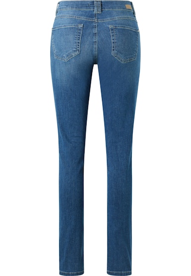 Jeans Skinny Button mit authentischem Denim