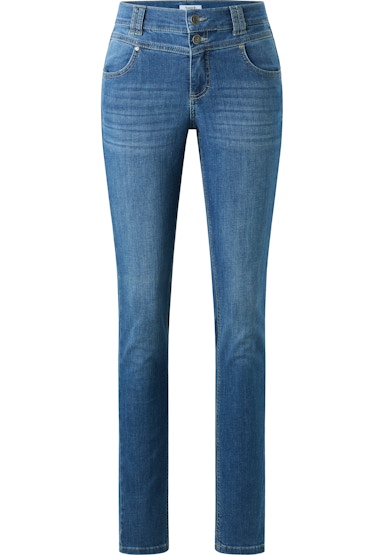 Jeans Skinny Button mit authentischem Denim