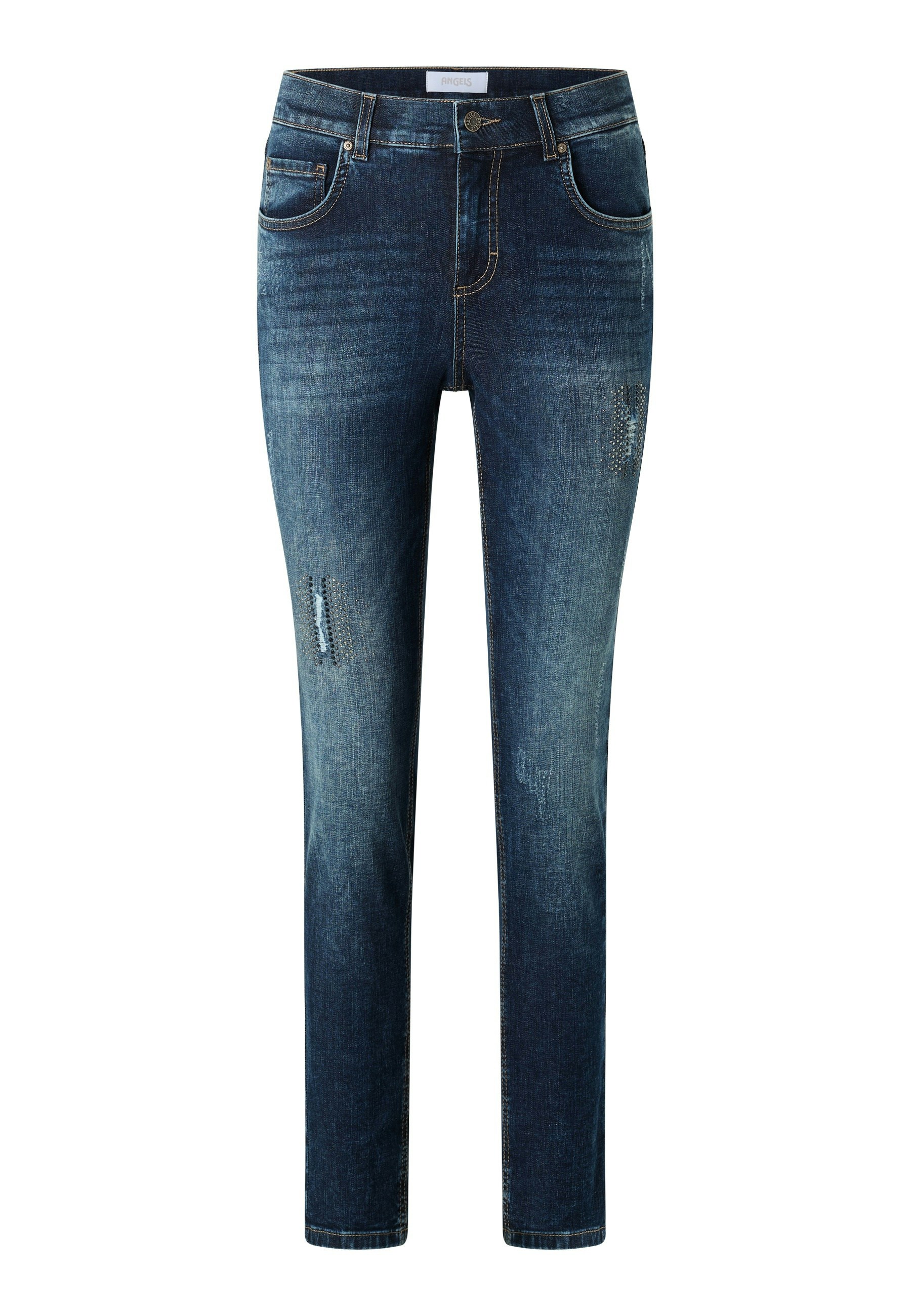 Jeans Skinny Destroy Glam mit Ziersteinen