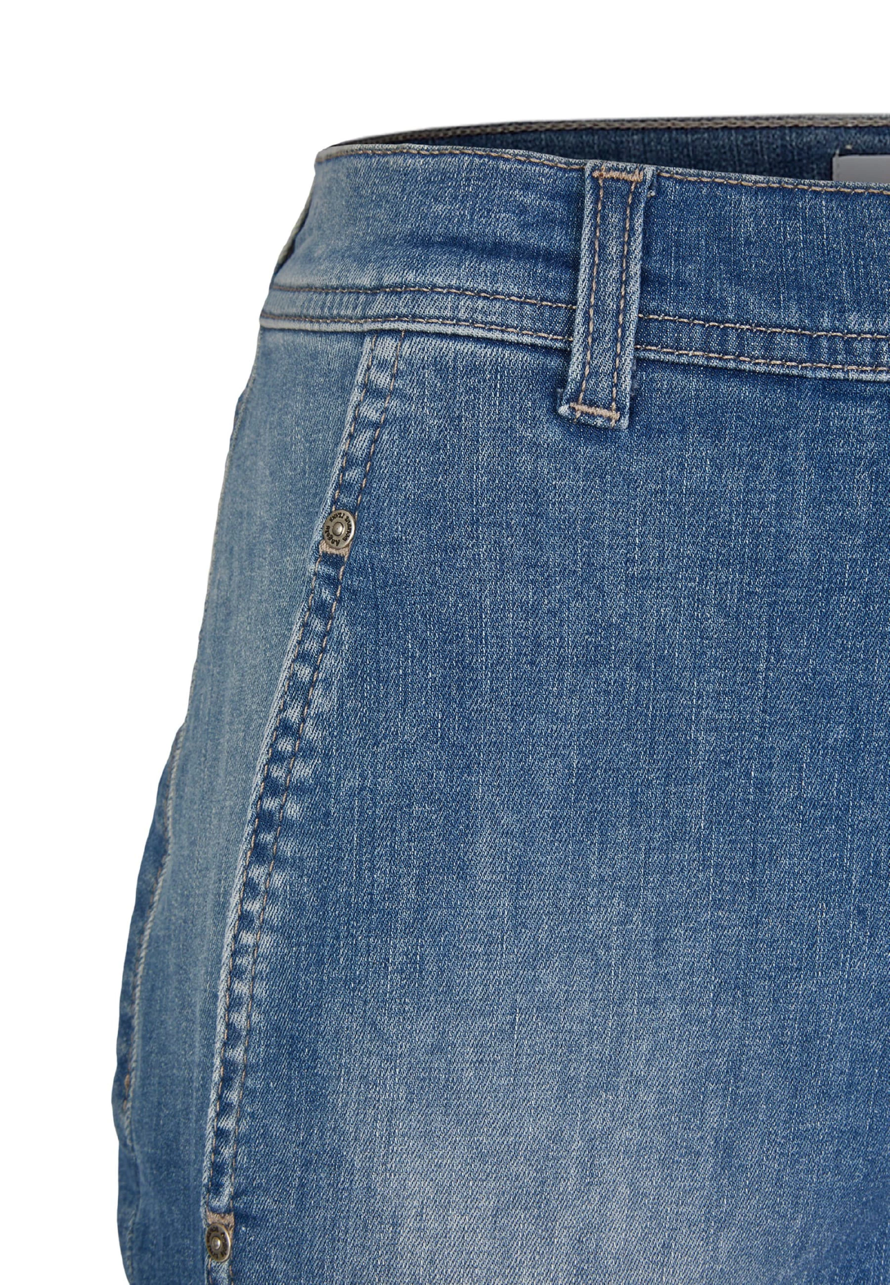 Mom-Jeans Alma Crop mit Logo-Applikation