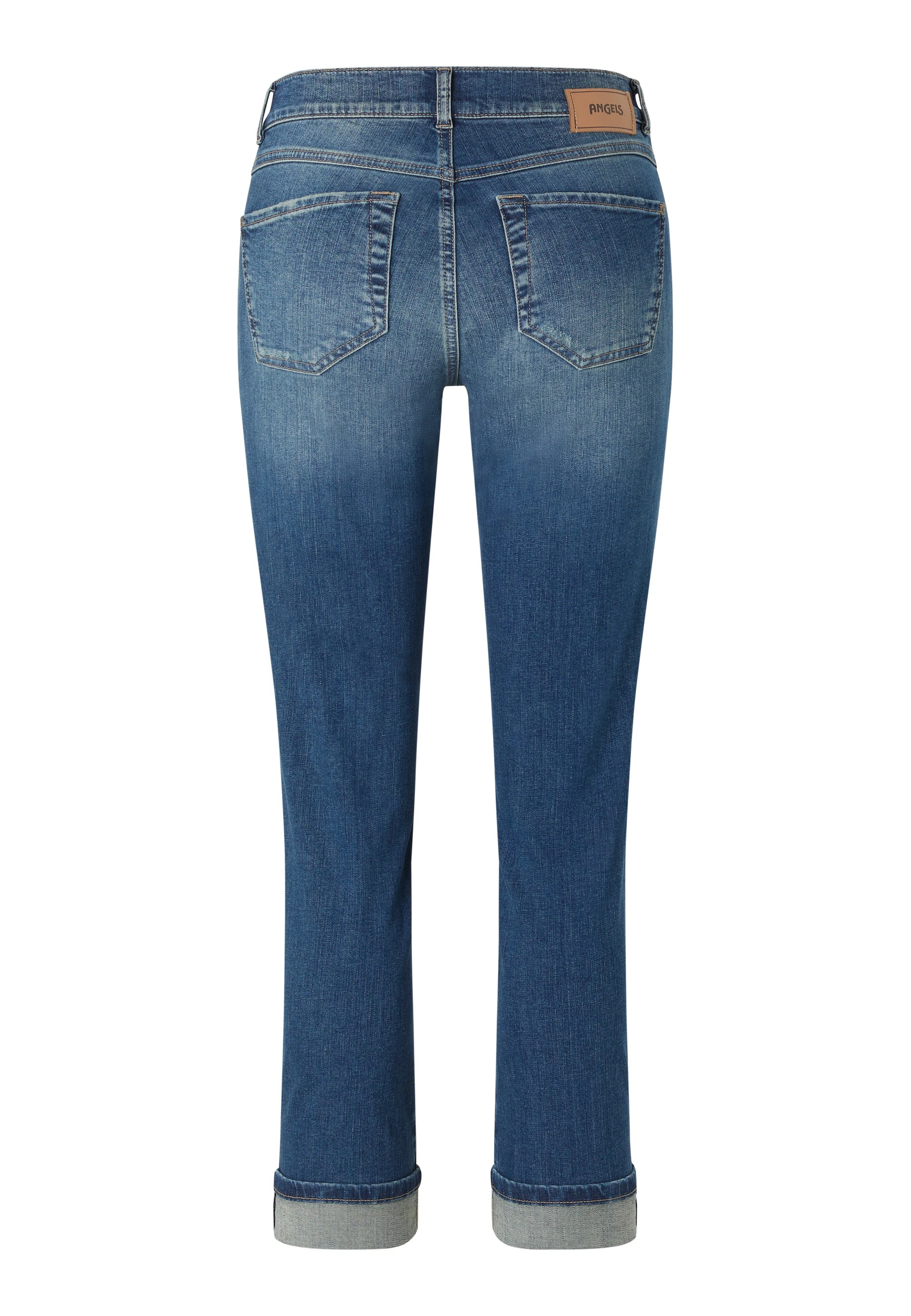 Jeans Cici Crop mit Glitzersteinen