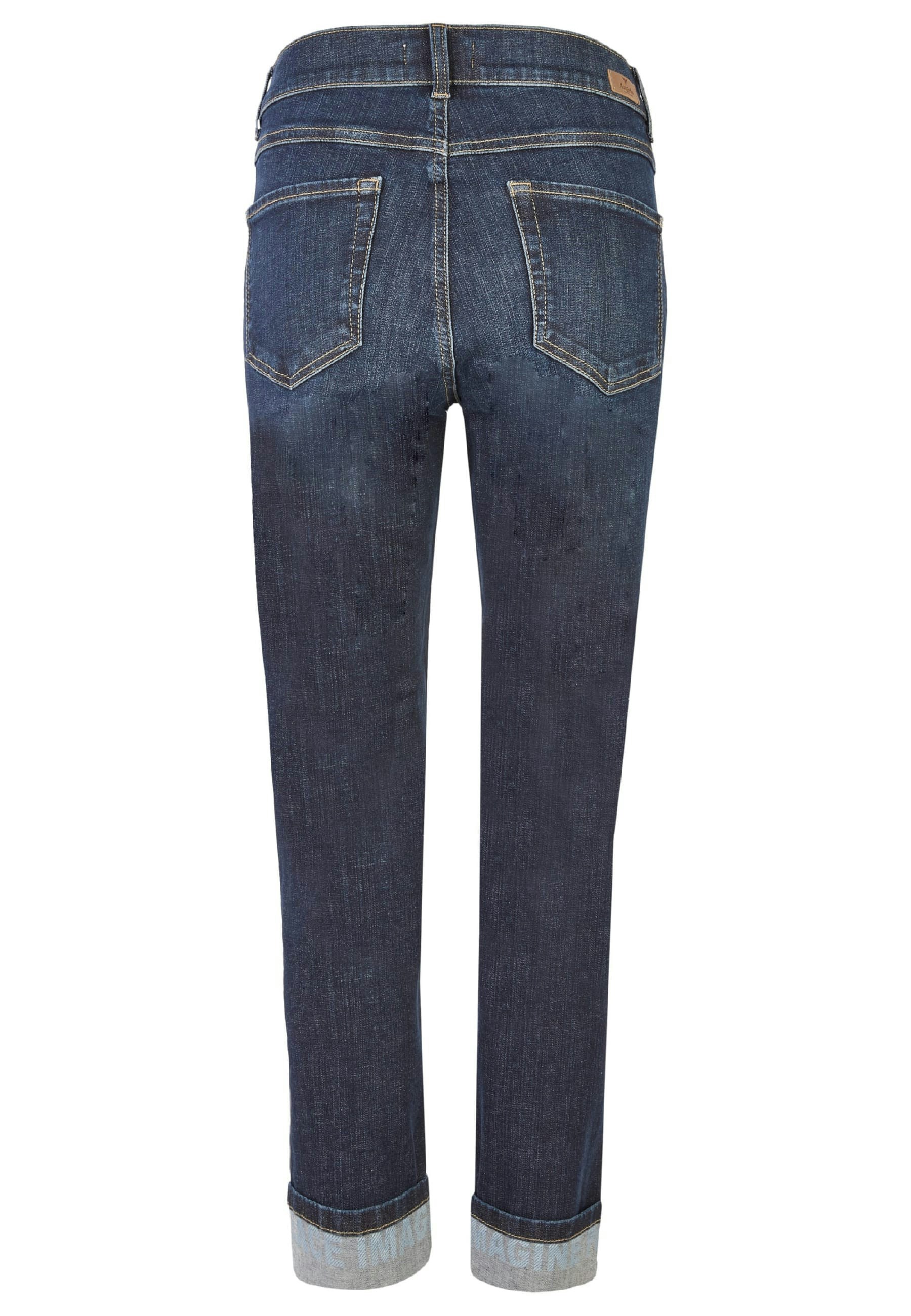 Jeans Cici Crop Peace mit Statement