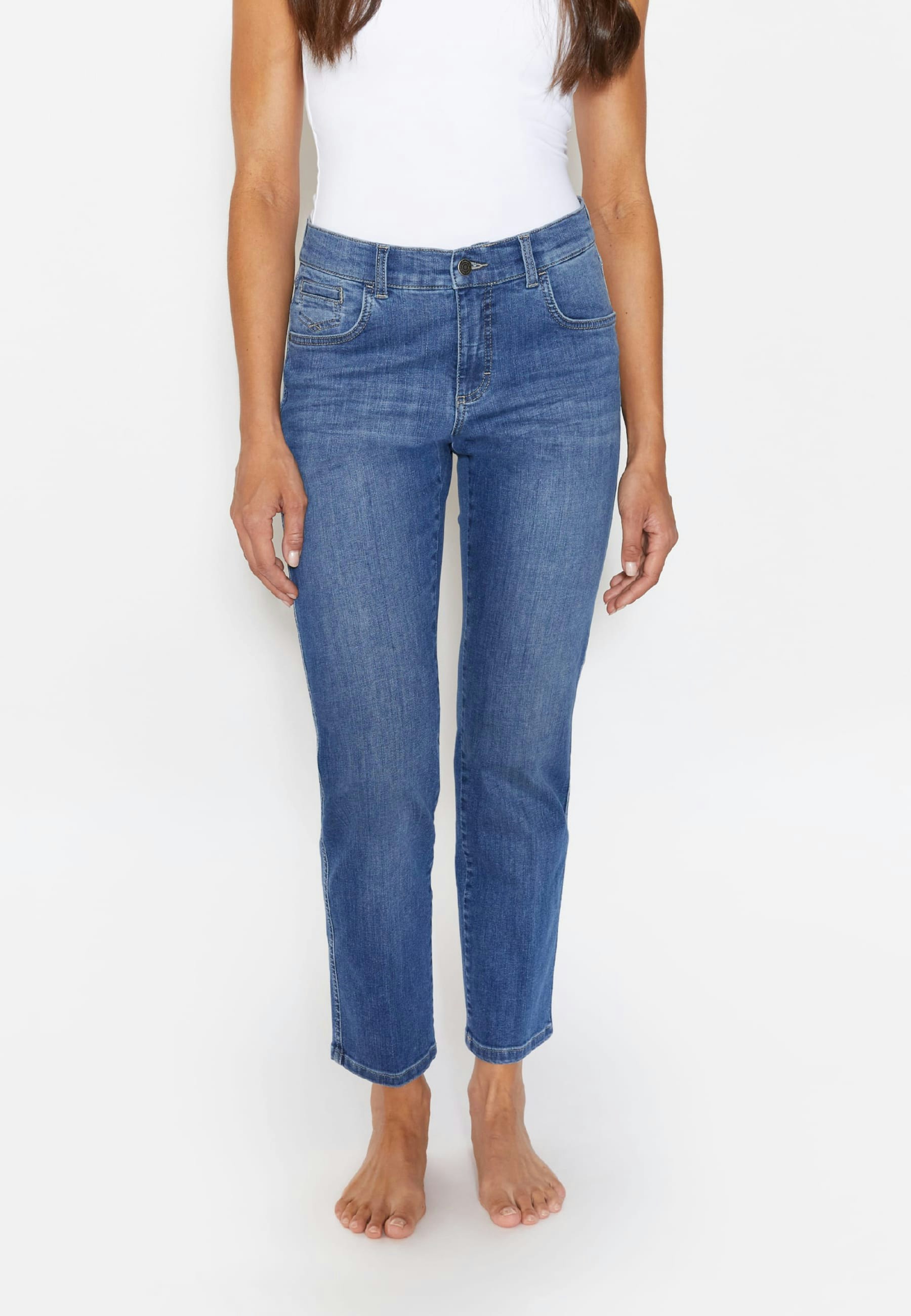 Jeans Darleen Crop with authentic denim