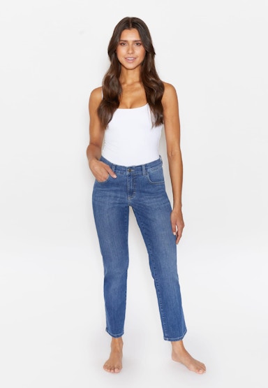 Jeans Darleen Crop mit authentischem Denim