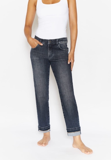 Jeans Darleen Crop TU Chain mit Ziernähten