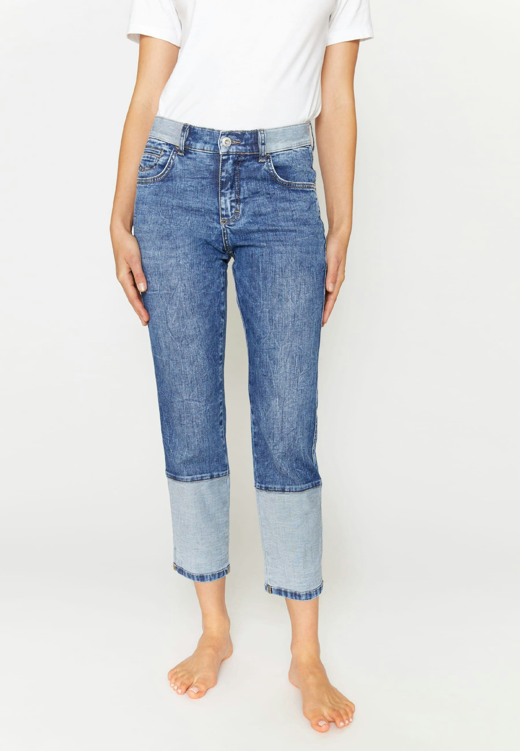 Patchwork Jeans Darleen Crop Reverse