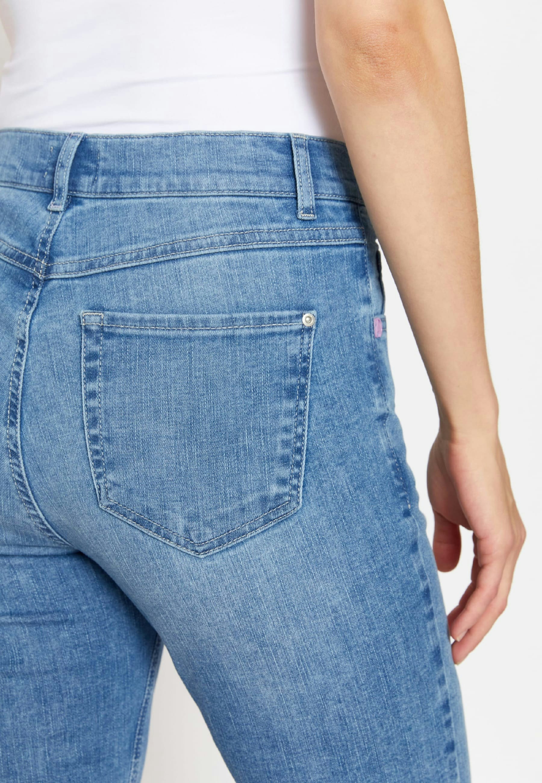 Jeans Leni Slit Fringe mit Saum-Schlitz