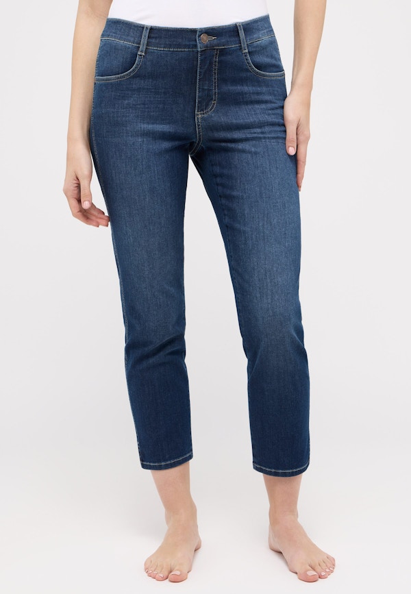 Jeans Cici Crop Slit mit Super Stretch Denim