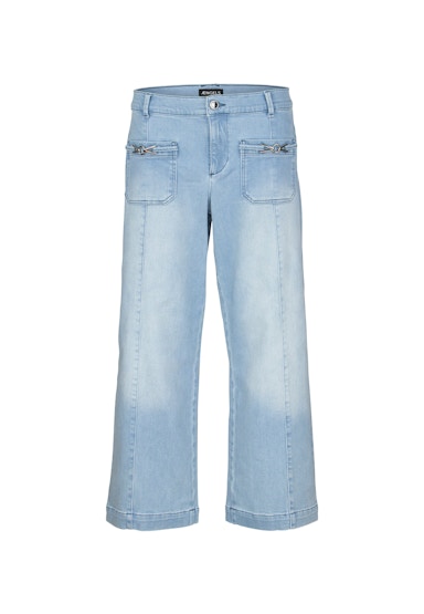 Jeans Detail Culotte mit Front-Naht