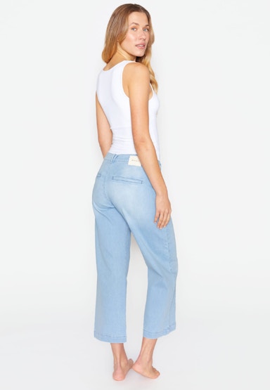 Jeans Detail Culotte mit Front-Naht