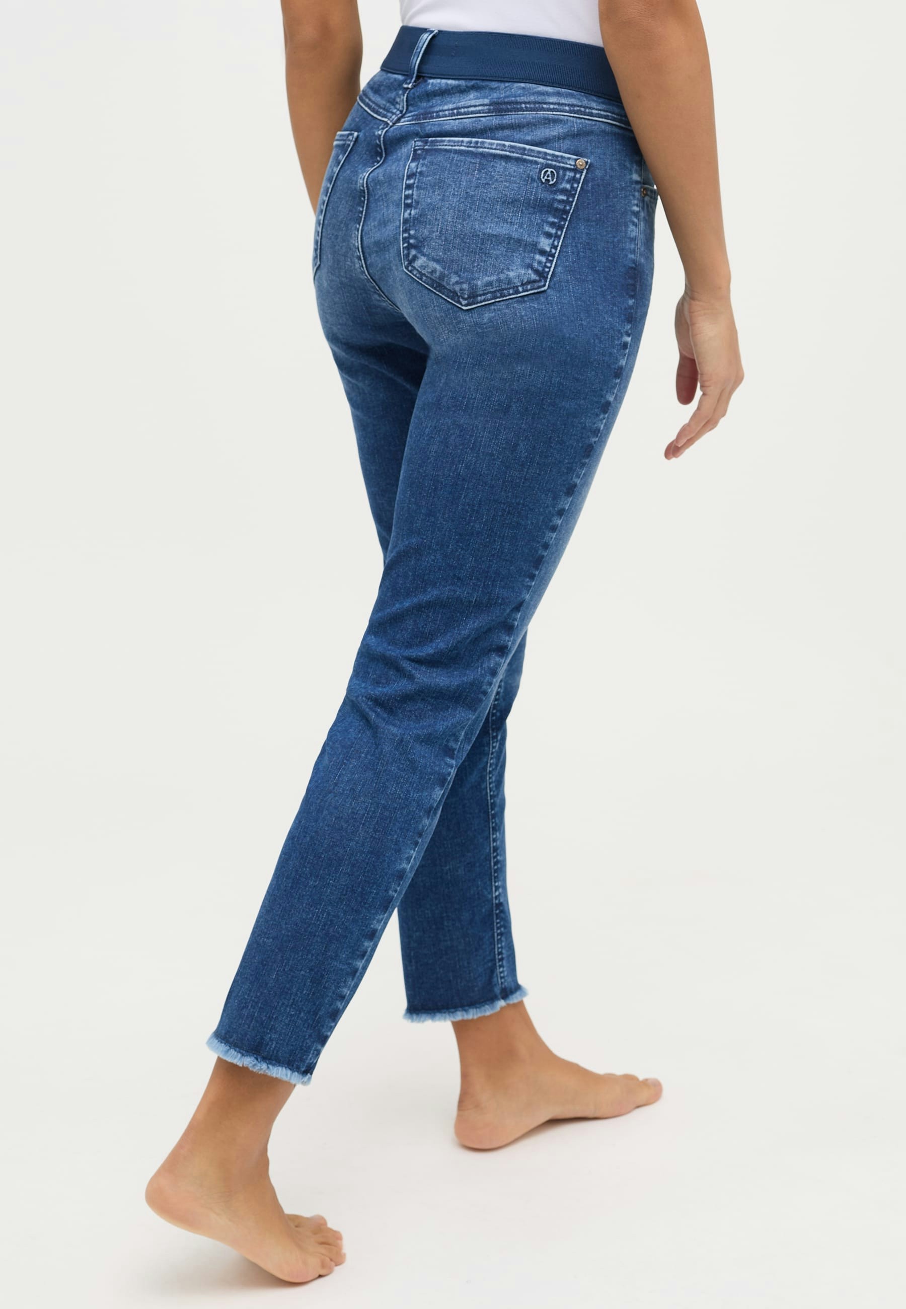 Jeans One Size Crop Fringe