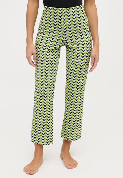 Hose Leni Crop Jump mit Retro-Print