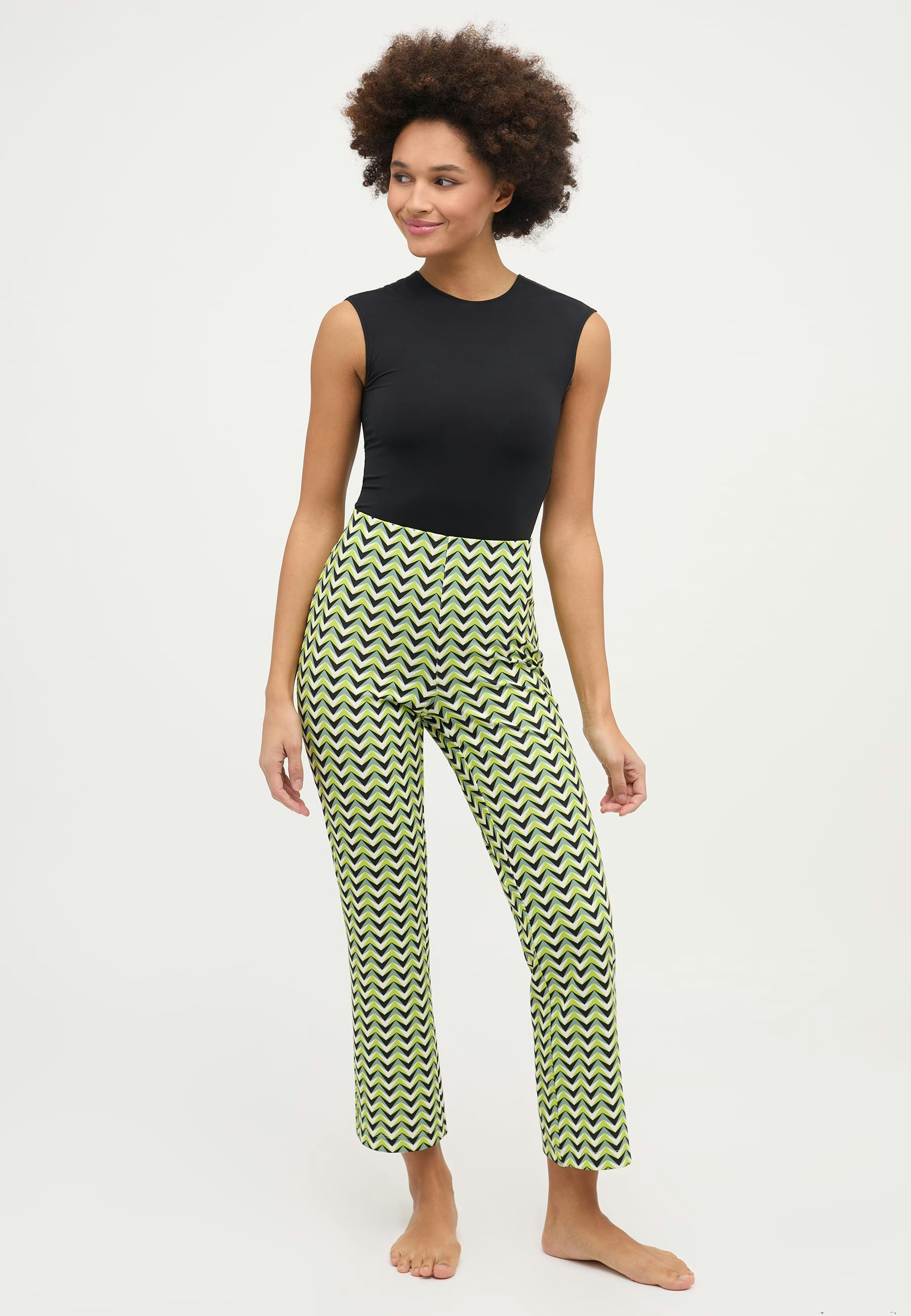 Pants Leni Crop Jump with retro print
